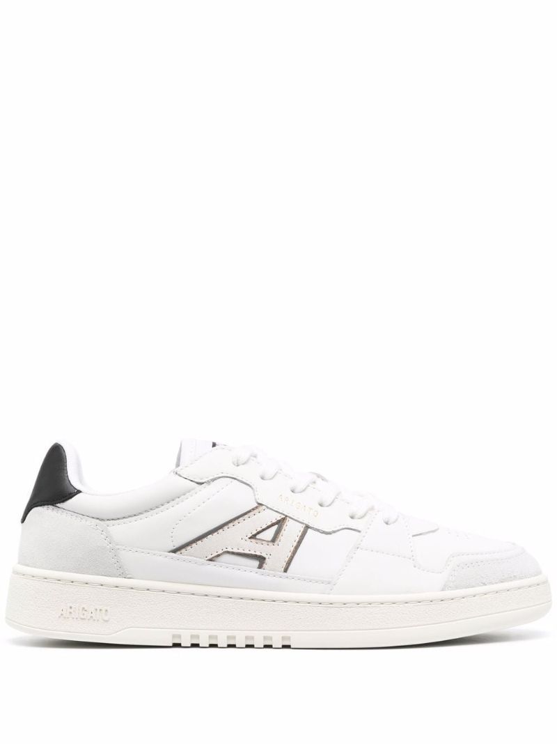 White A-dice Leather Sneakers