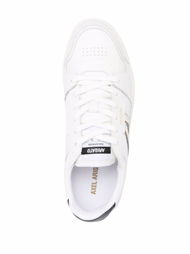 White A-dice Leather Sneakers