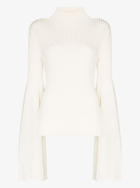 Bell Sleeve Cotton Sweater