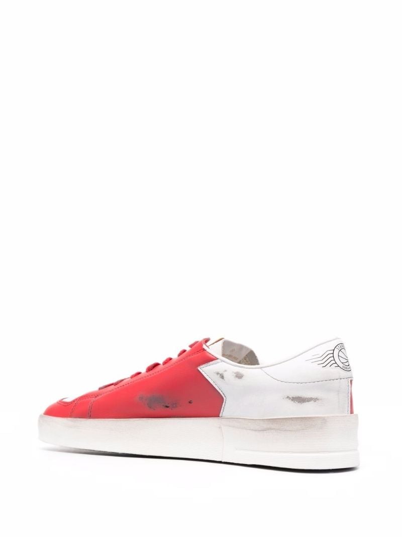 Red Stardan Low Top Leather Sneakers