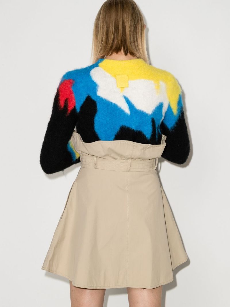 Paper Bag Waist Mini Skirt