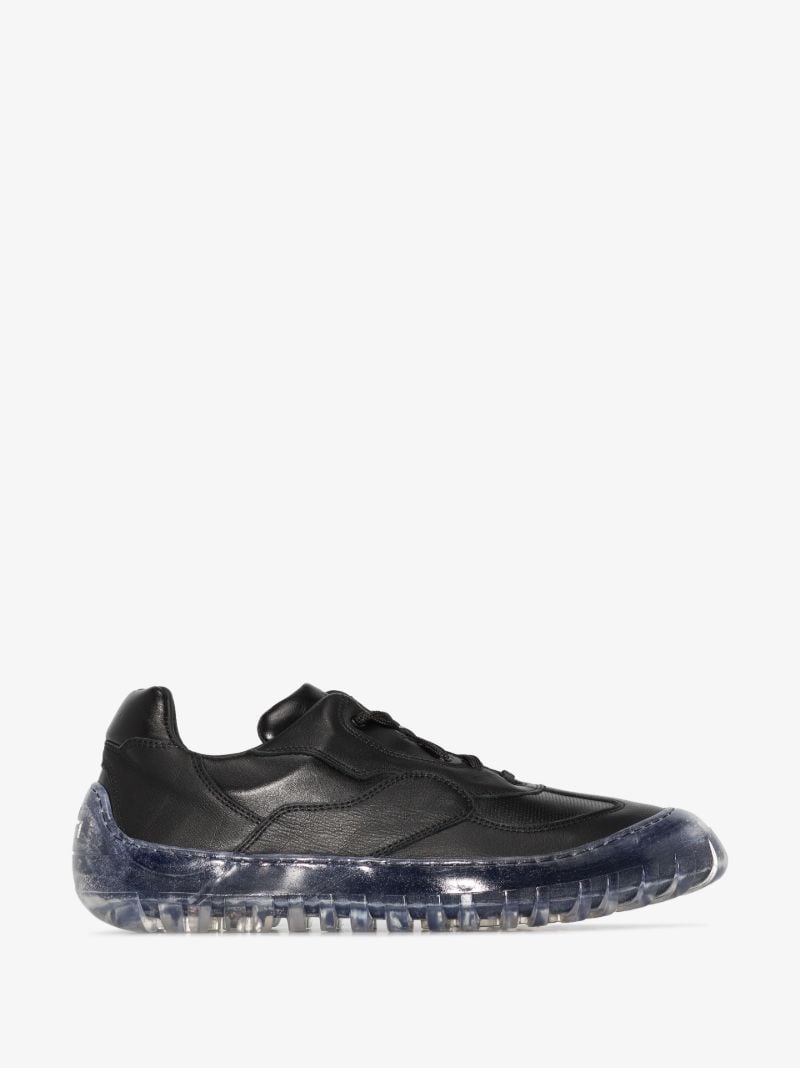 Black Strand 180 Leather Low Top Sneakers