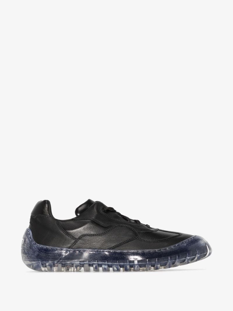 Black Strand 180 Leather Low Top Sneakers
