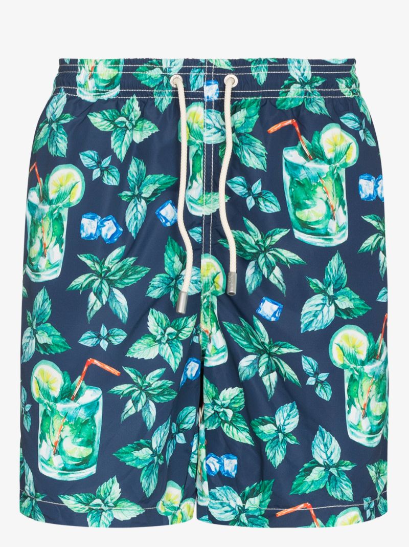 Mojito Taste Print Swim Shorts