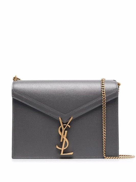 Slp Med Cassandra Gld Hw Lthr Shldr Bag