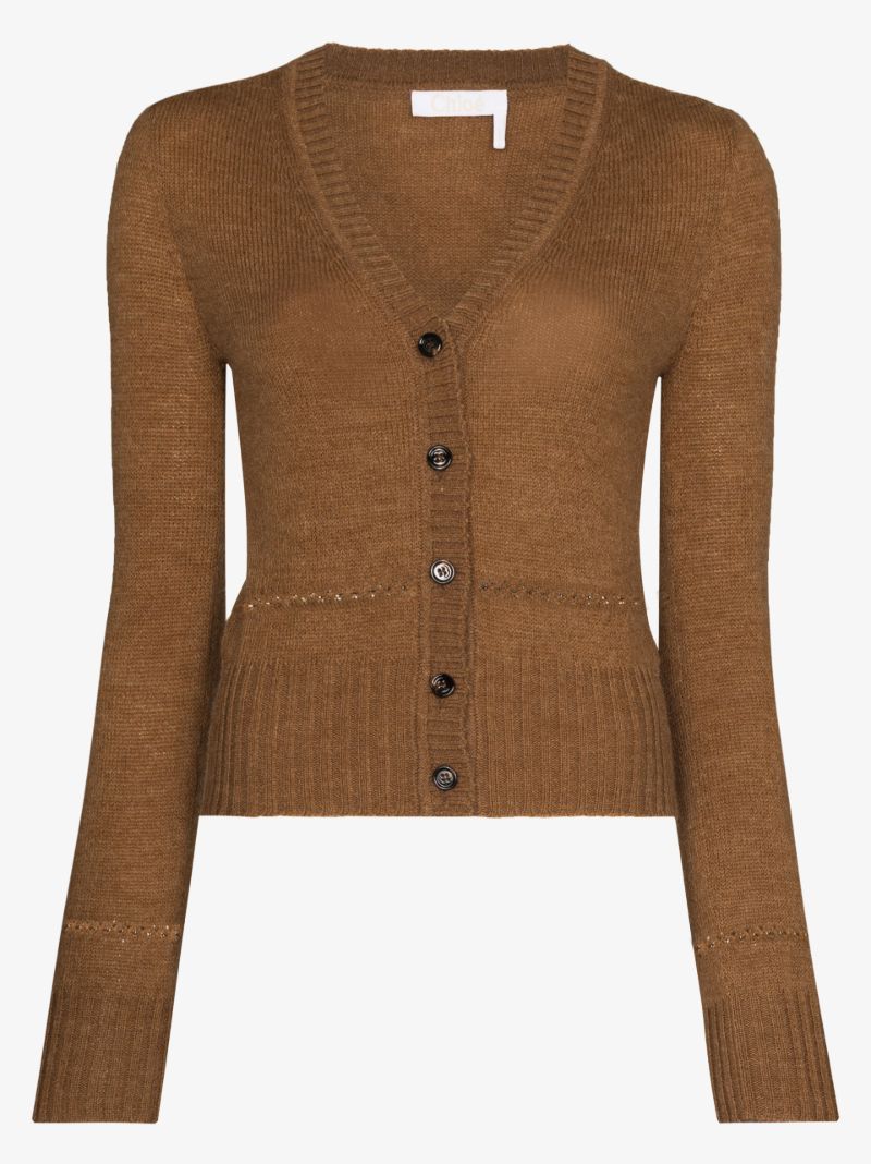 V-neck Knit Cardigan