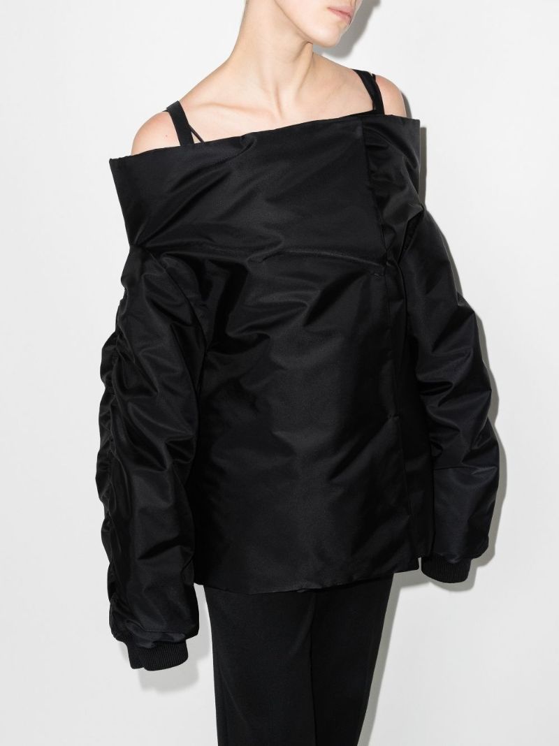 Re-nylon Off-the-shoulder Jacket
