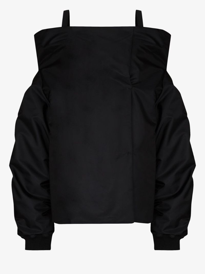Re-nylon Off-the-shoulder Jacket