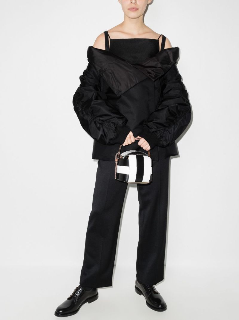 Re-nylon Off-the-shoulder Jacket