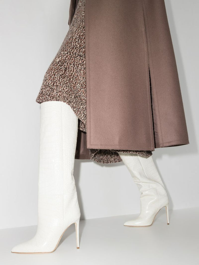Neutral 105 Knee-high Embossed Leather Boots