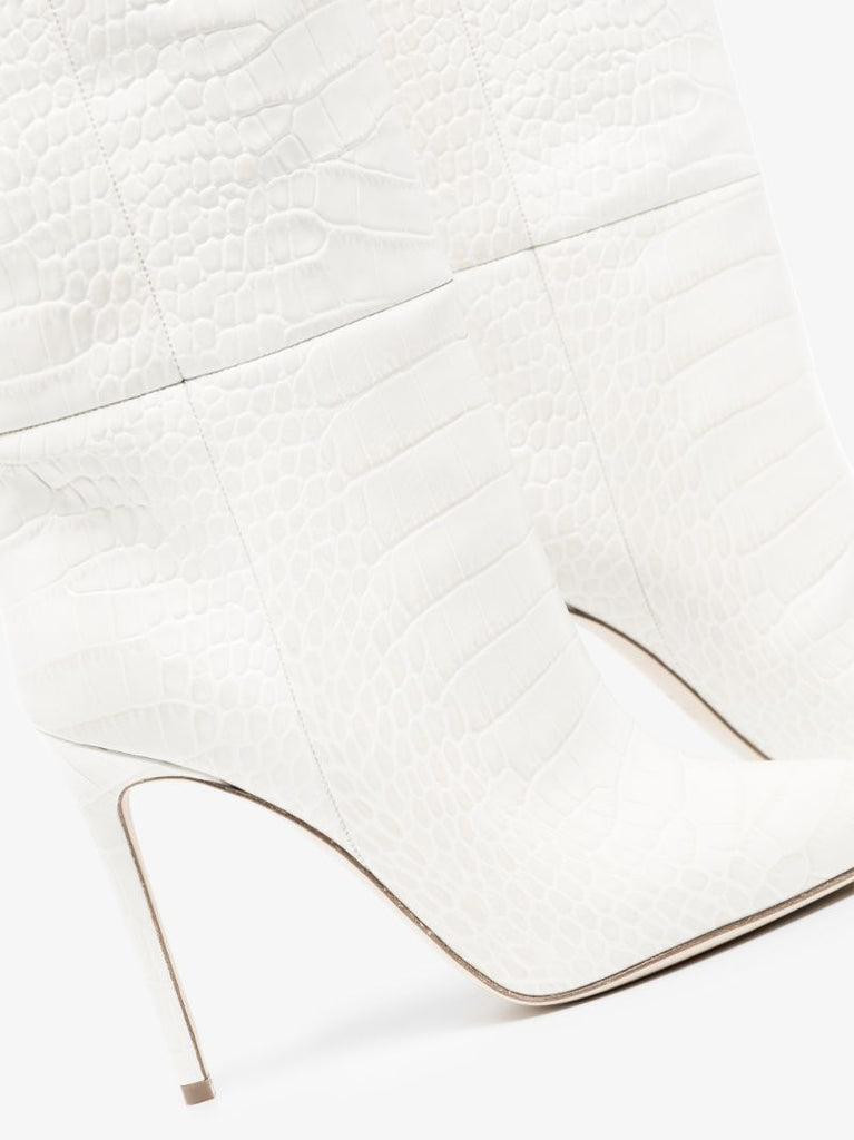 Neutral 105 Knee-high Embossed Leather Boots