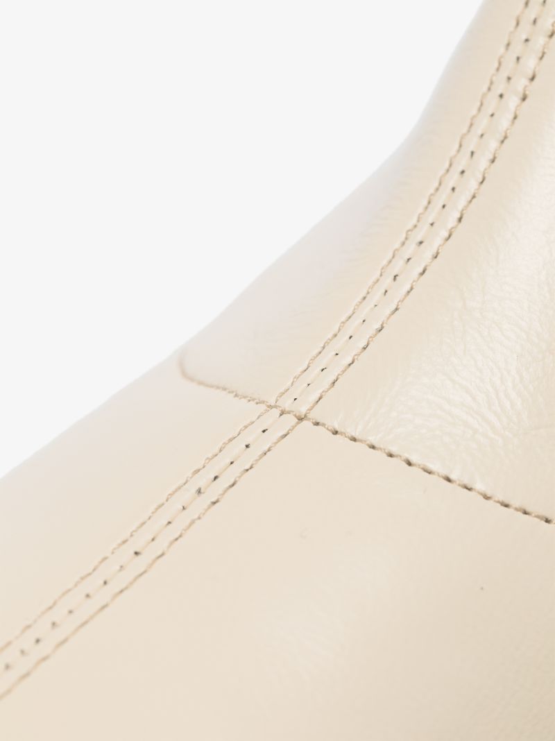 White Este 30 Leather Ankle Boots