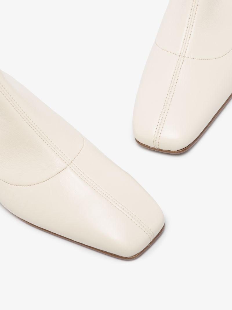 White Este 30 Leather Ankle Boots