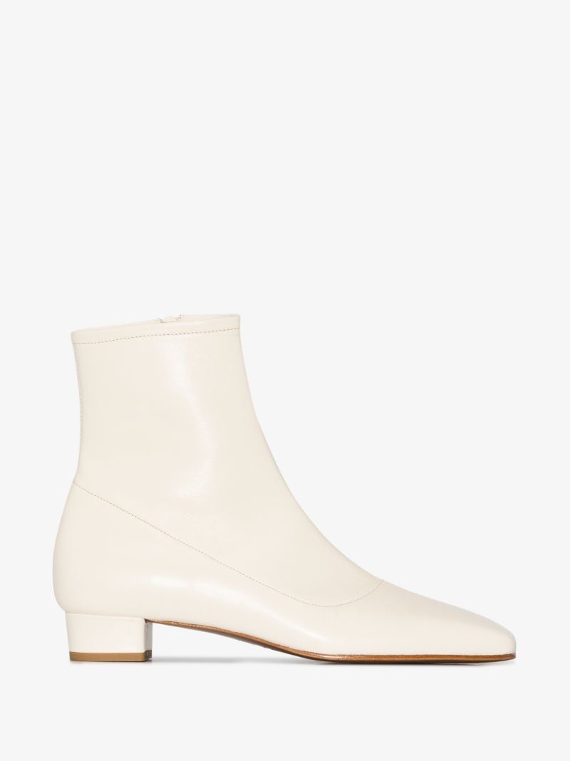 White Este 30 Leather Ankle Boots