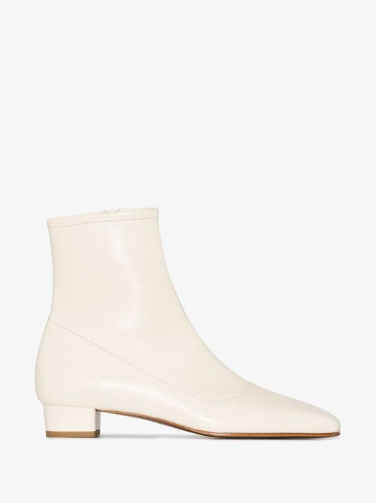 White Este 30 Leather Ankle Boots