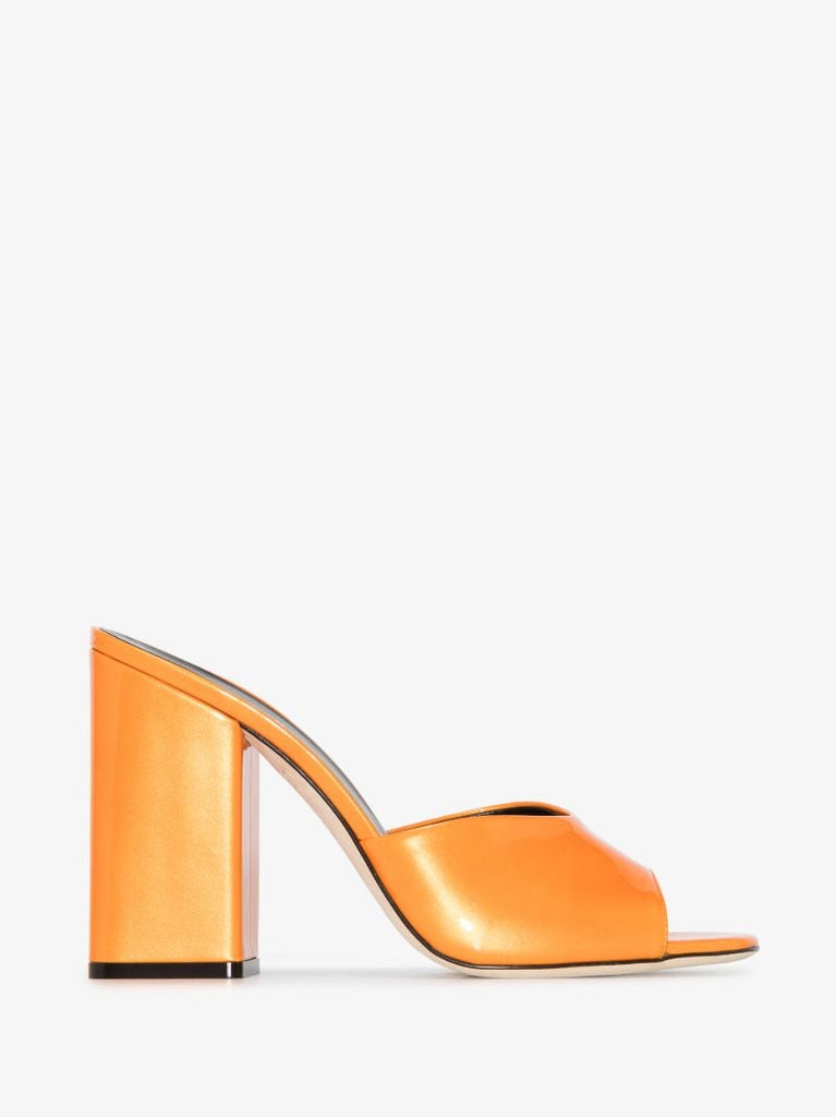 Orange Ania 100 Leather Sandals