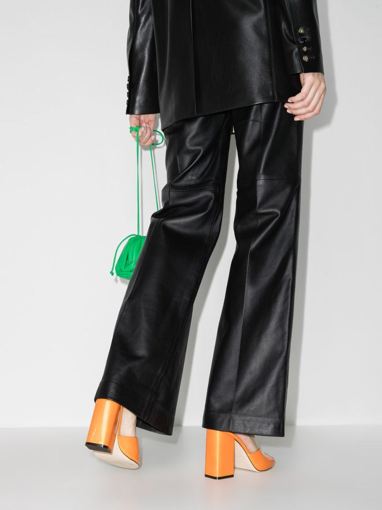 Orange Ania 100 Leather Sandals