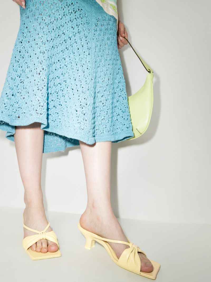 Yellow Freya 50 Leather Sandals
