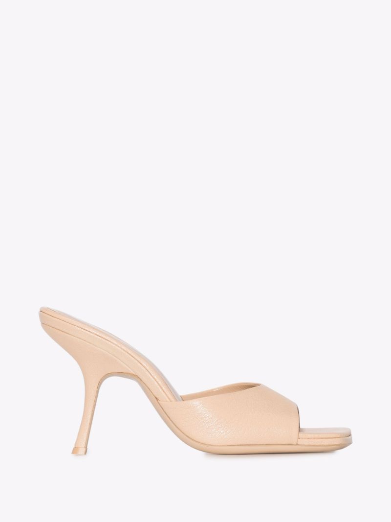 Neutral Mora 90 Leather Mules