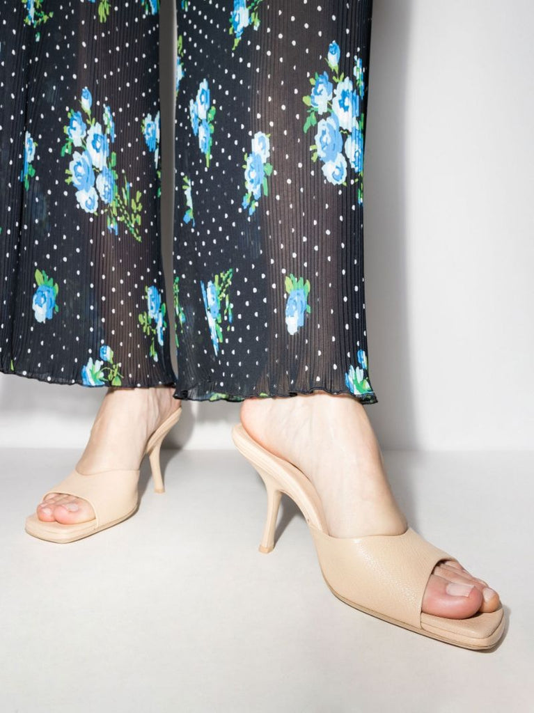 Neutral Mora 90 Leather Mules