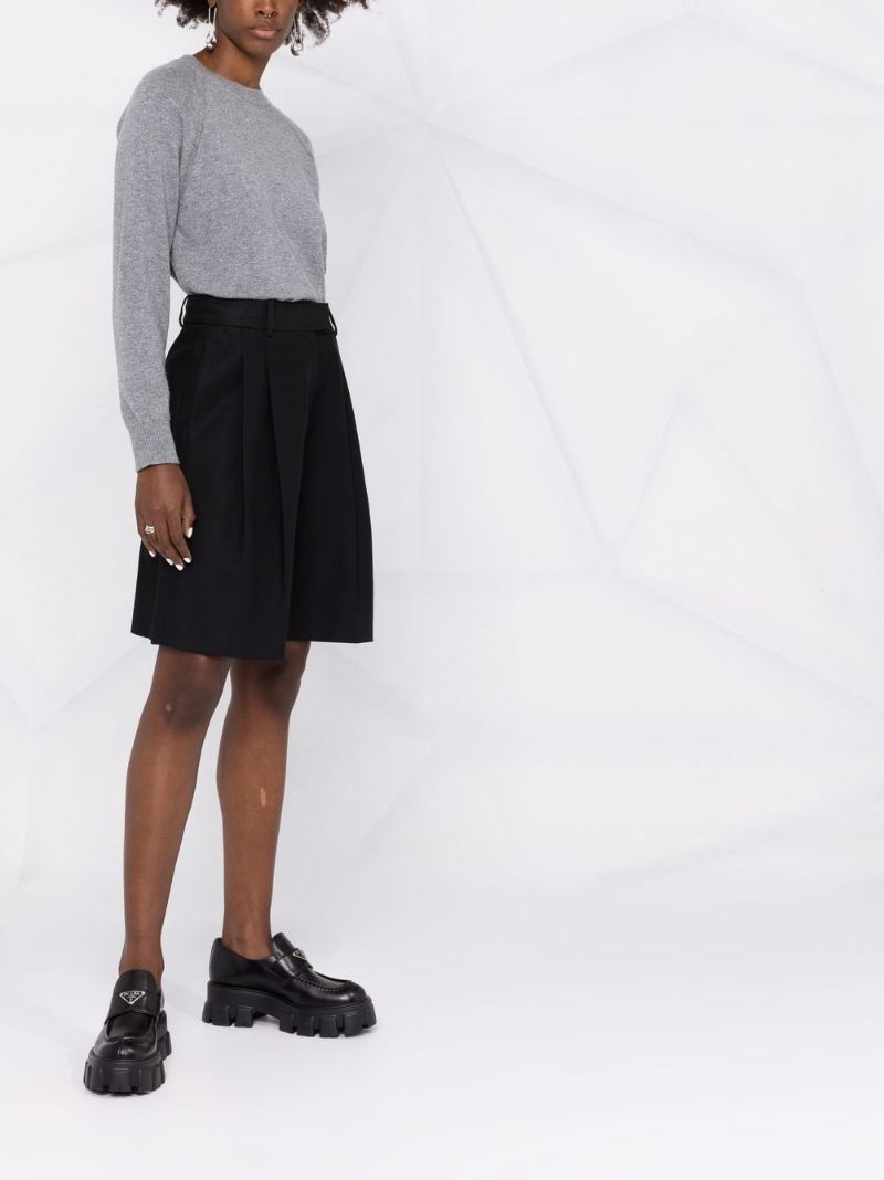 Grey Crew Neck Cashmere Sweater