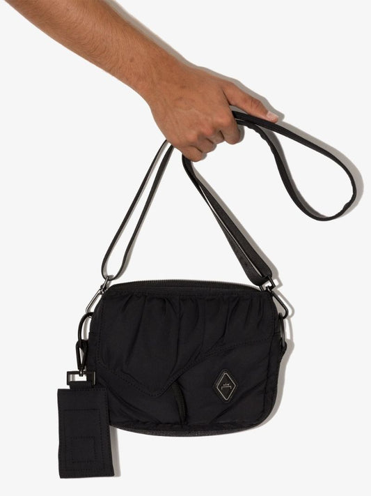 Black Diamond Padded Cross Body Bag