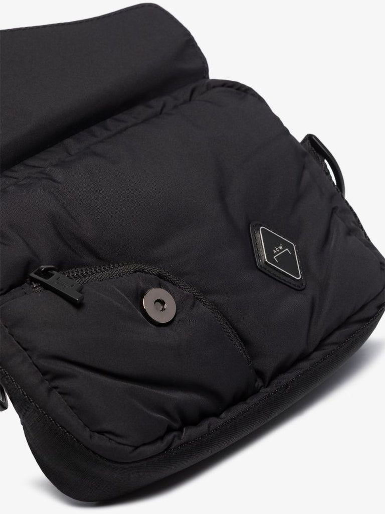 Black Diamond Padded Cross Body Bag