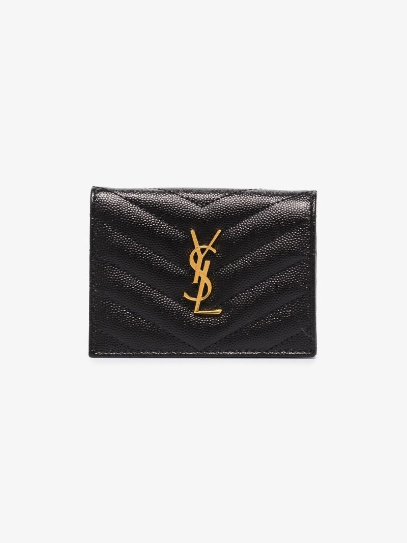 Black Monogram Leather Wallet