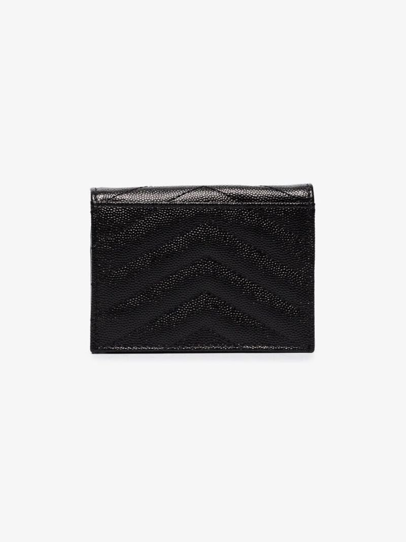Black Monogram Leather Wallet