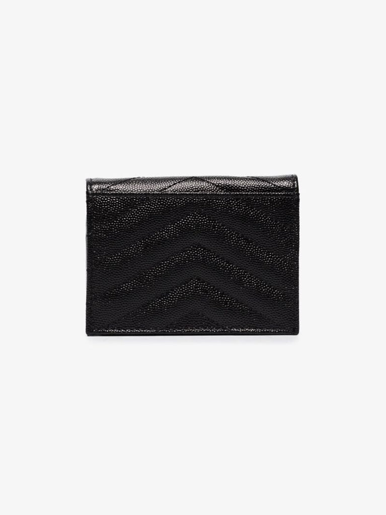 Black Monogram Leather Wallet
