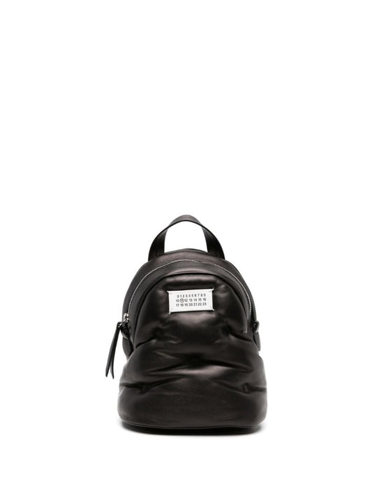 Black Glam Slam Leather Backpack