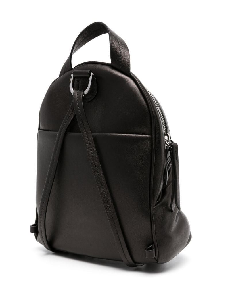 Black Glam Slam Leather Backpack