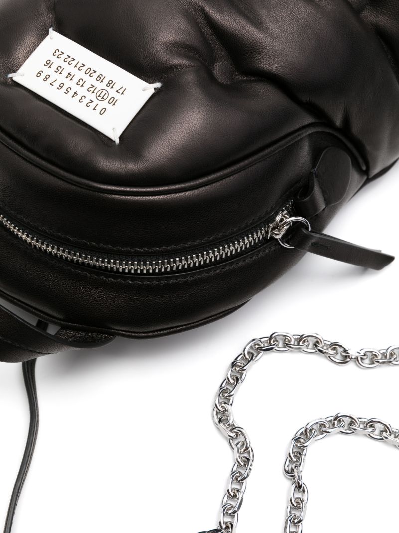 Black Glam Slam Leather Backpack