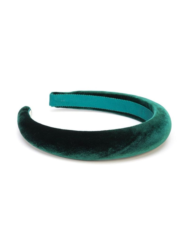 Green Tori Velvet Headband