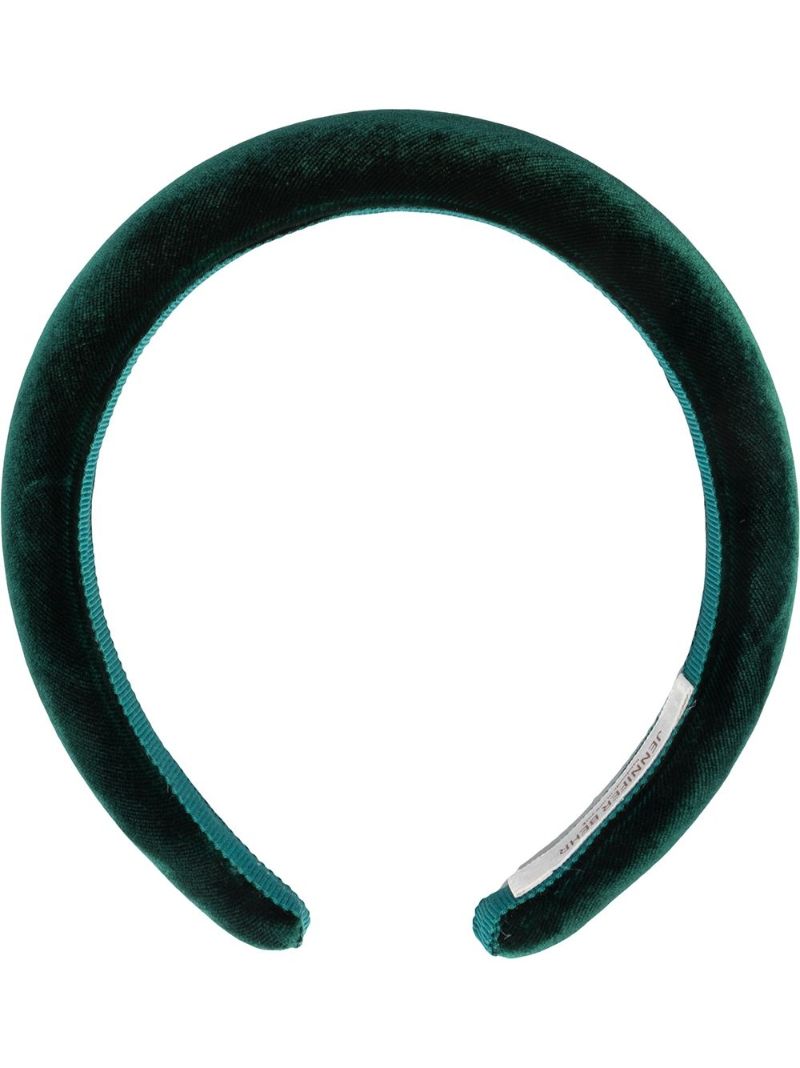Green Tori Velvet Headband