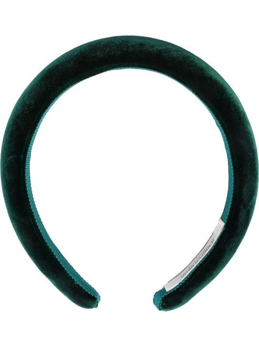 Green Tori Velvet Headband