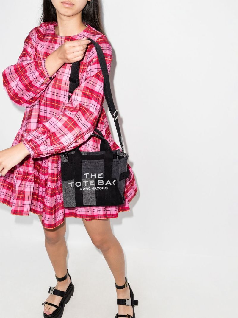 Black the Denim Mini Tote Bag