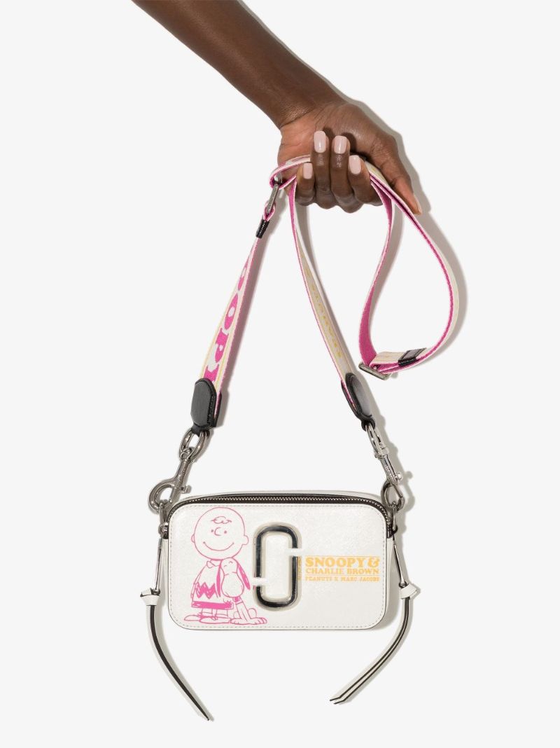 X Peanuts White the Snapshot Leather Cross Body Bag
