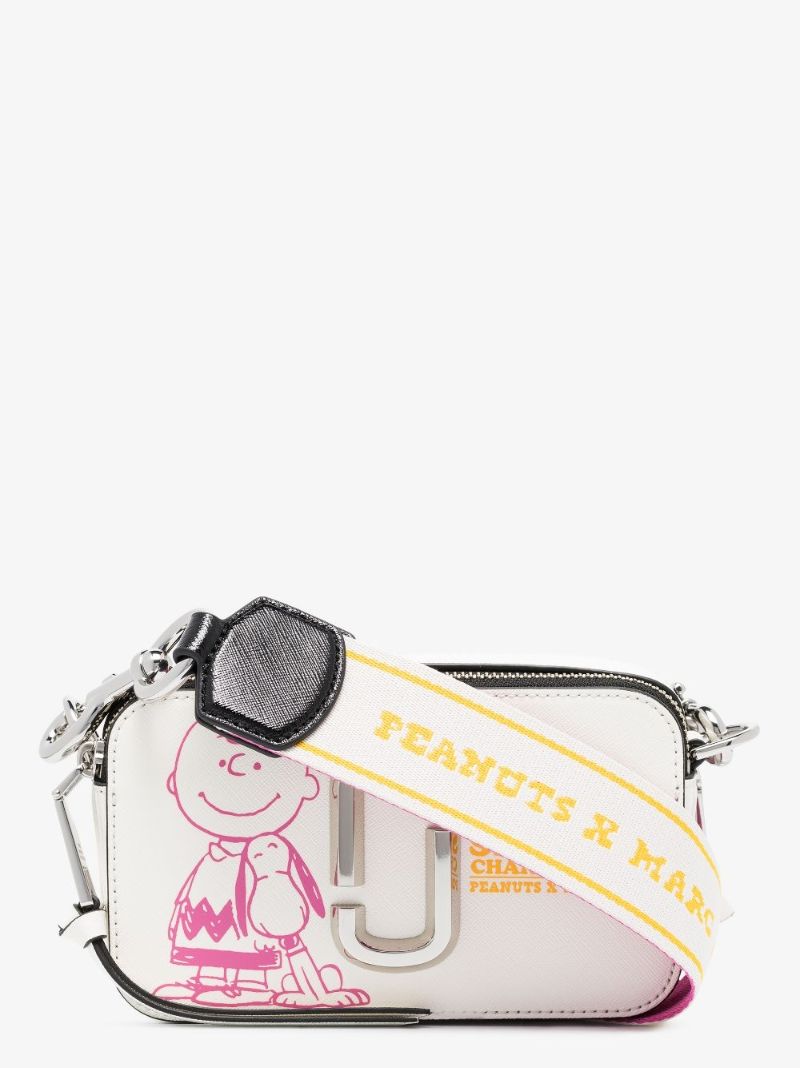 X Peanuts White the Snapshot Leather Cross Body Bag