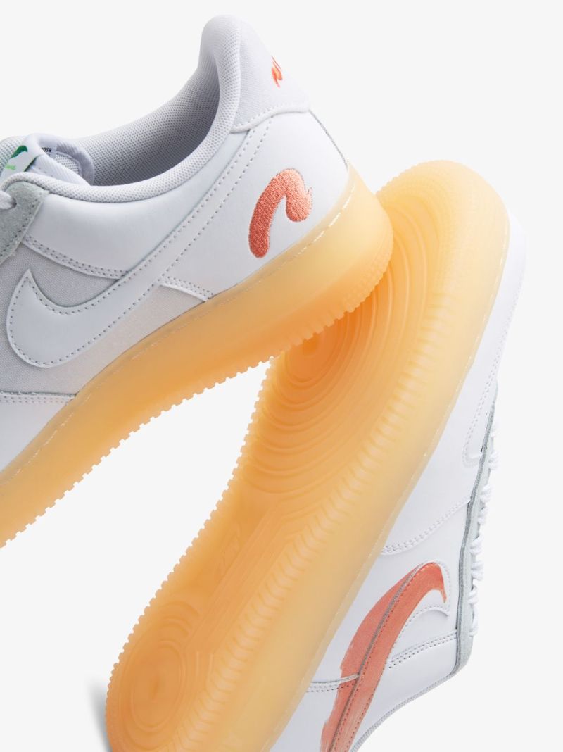 White Flyleather Air Force 1 Sneakers