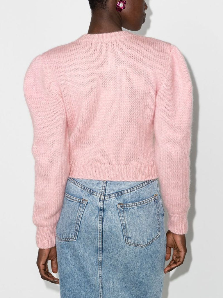 Cropped Cable Knit Jumper