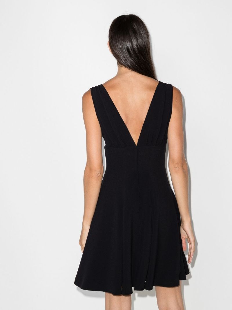 V-neck Dg Logo Mini Dress