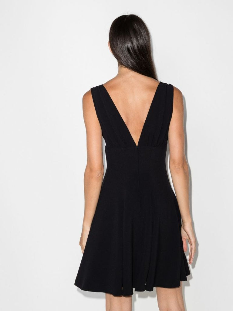 V-neck Dg Logo Mini Dress