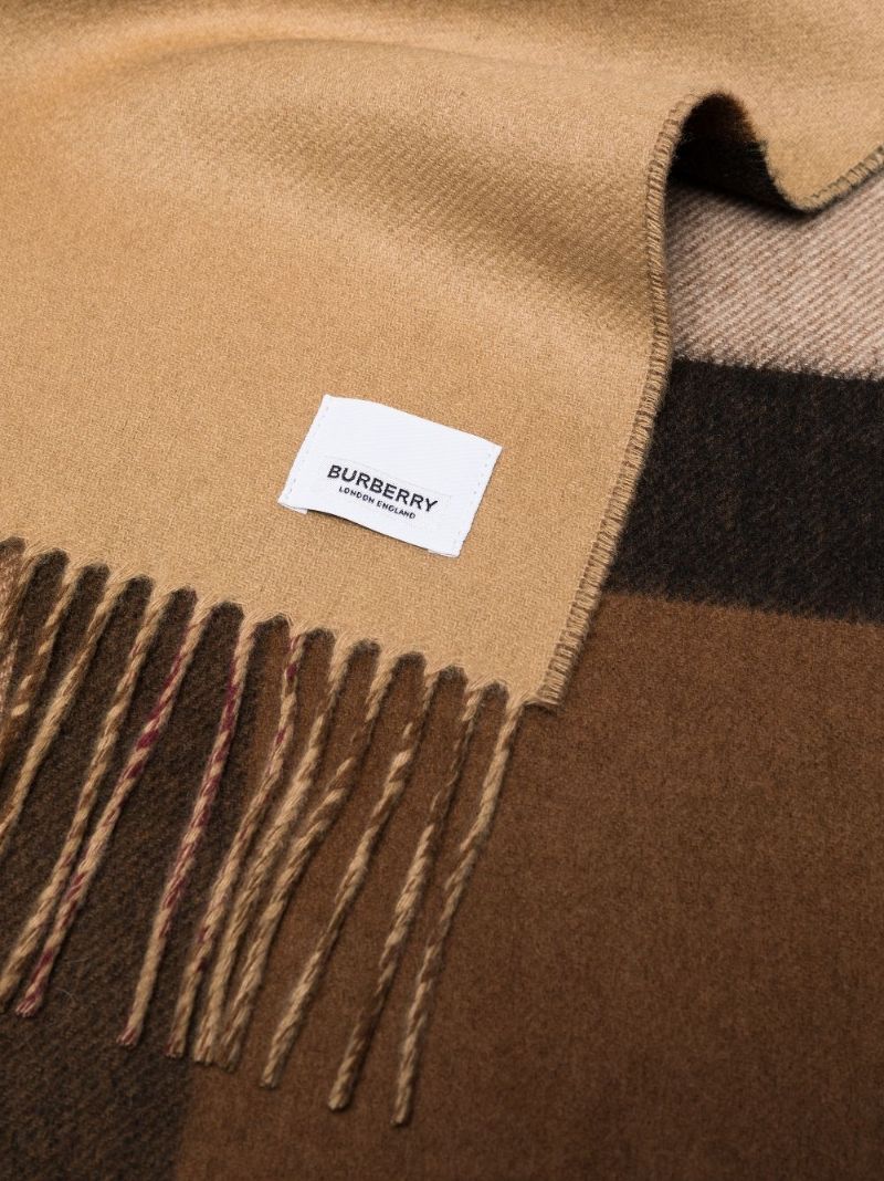 Brown House Check Cashmere Blanket