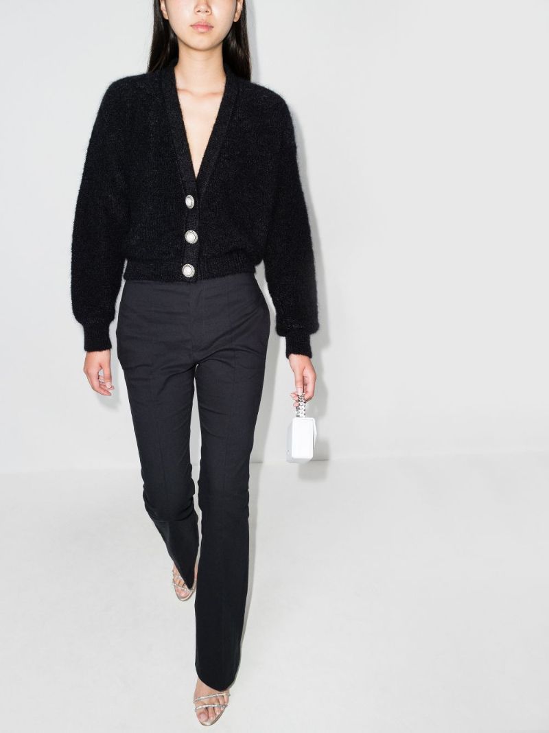 Pearl Button Cropped Cardigan