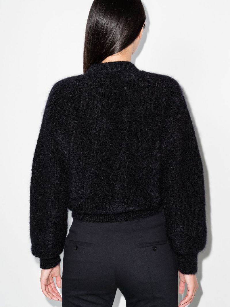 Pearl Button Cropped Cardigan