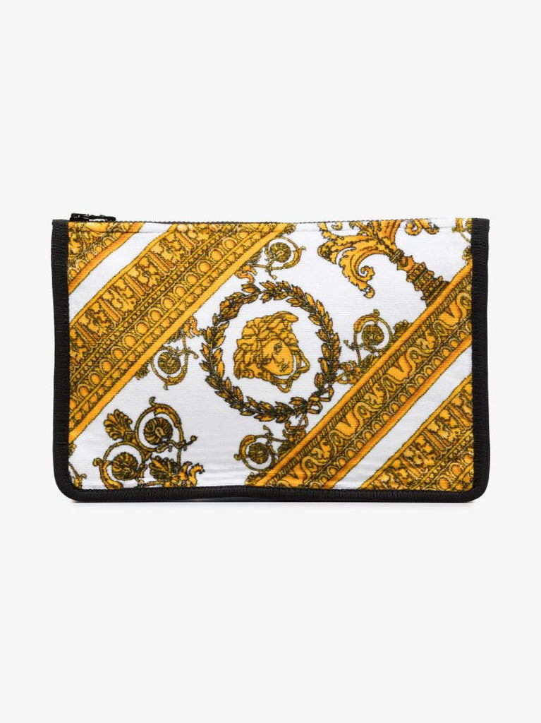 Multicoloured Baroque Print Cosmetic Bag