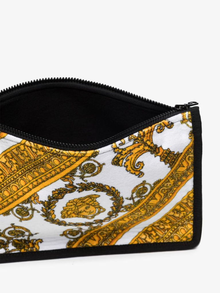 Multicoloured Baroque Print Cosmetic Bag