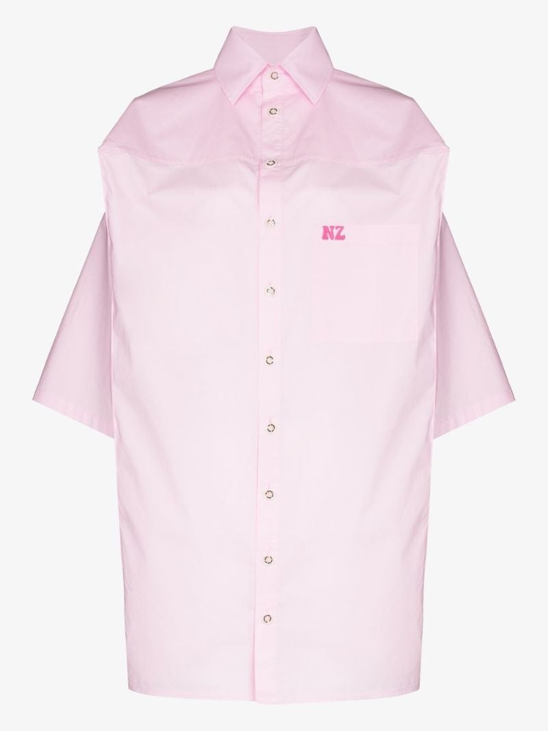 Logo-embroidered Boxy Shirt