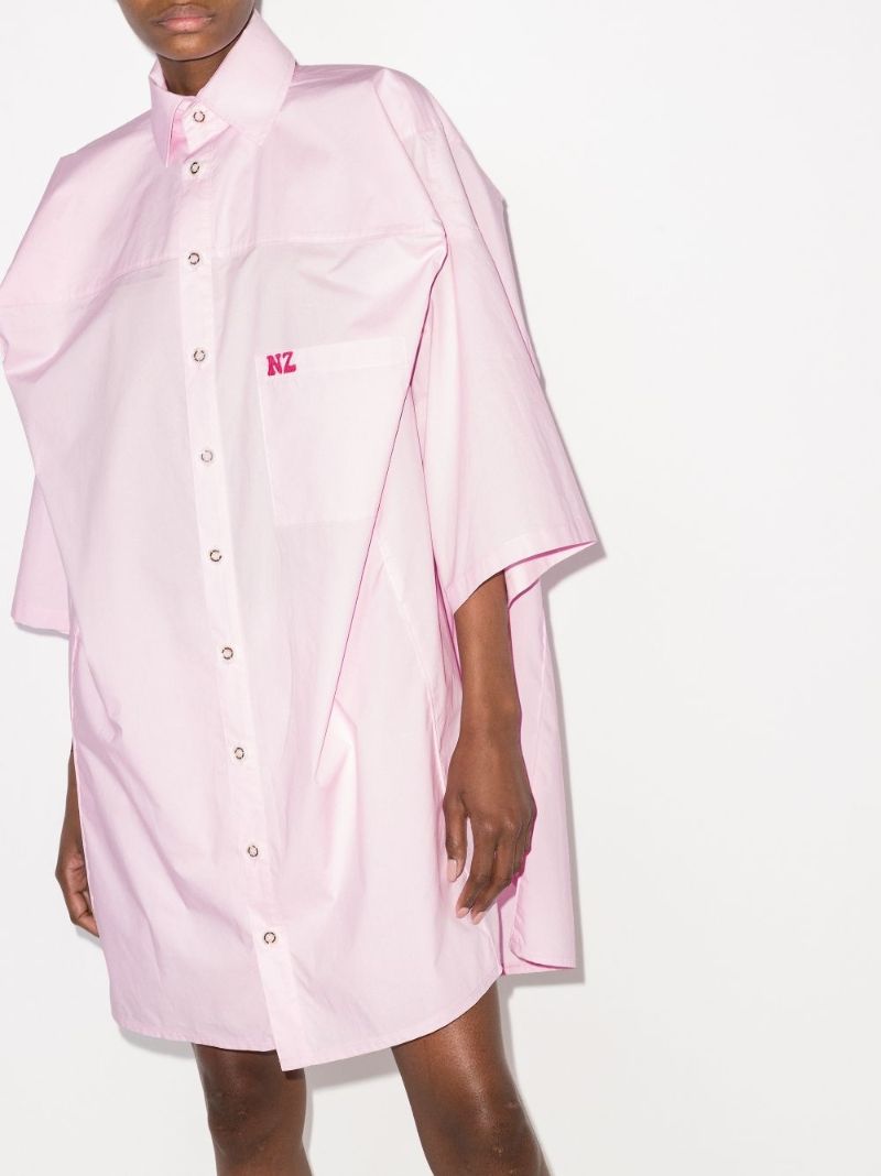Logo-embroidered Boxy Shirt